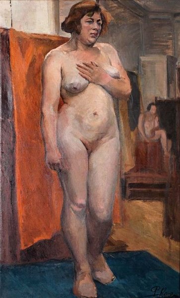 Nude in the studio 1935 Oil on canvas 112x70